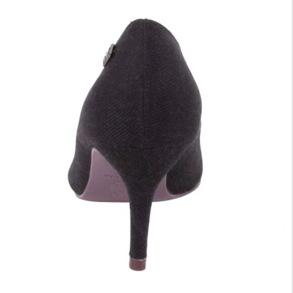 GV Cotton Denim Women's 3" Black Classic Logo High Heels Cushioned NIB Size 11 - Picture 4 of 4